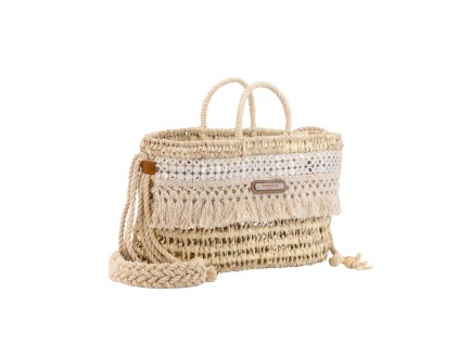 Bolso de palma con bandolera NICOLE                         